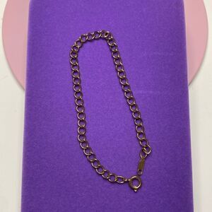 💛 Vintage Gold Plated Chain Bracelet